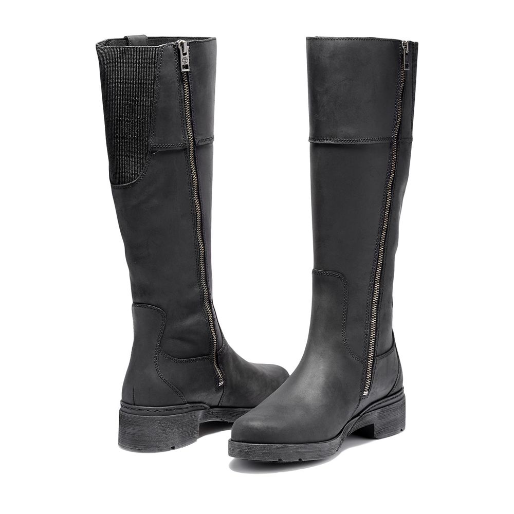 Botas Tacon Timberland Mujer Graceyn Waterproof Negras - Chile KBW-819264